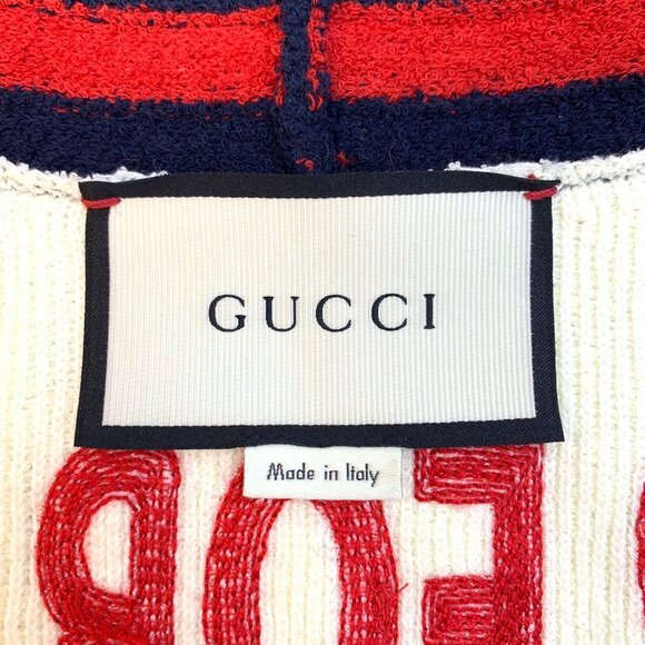 Gucci White cotton V-neck cardigan - Picture 6 of 9